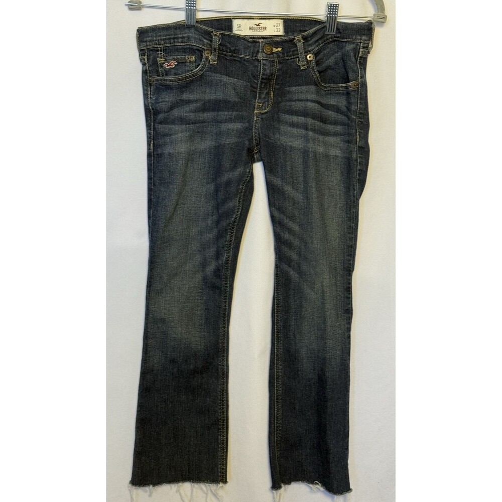 Hollister Women's SZ 5R Low Rise Super Skinny Jeans Raw Hem